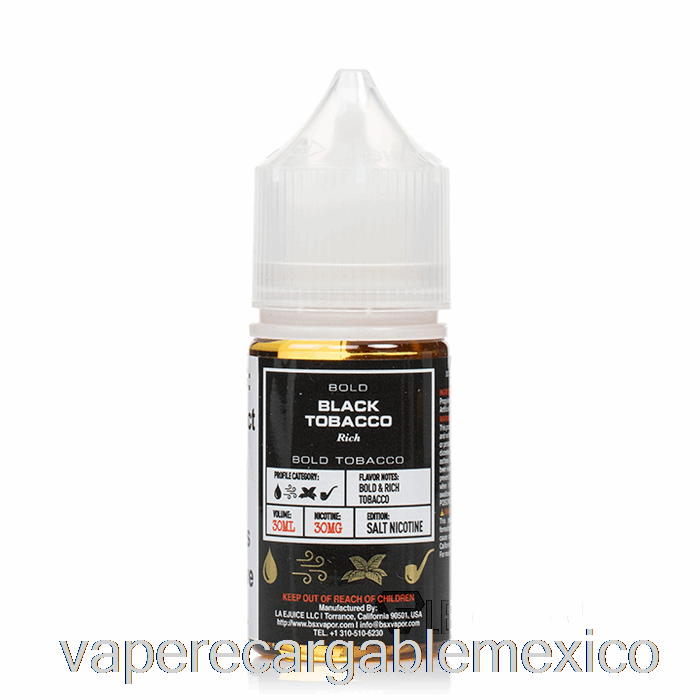Vape Recargable Tabaco Negro - Serie Sal Bsx - 30ml 30mg